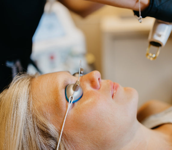 Person receiving CLEO Acne Protocol treatment